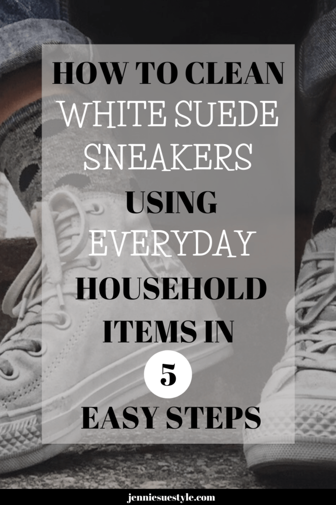 Clean white hot sale suede shoes